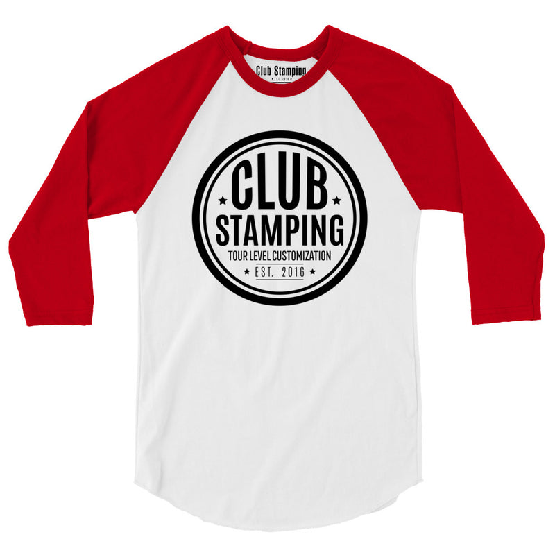 Load image into Gallery viewer, Club Stamping 3/4 sleeve raglan shirt
