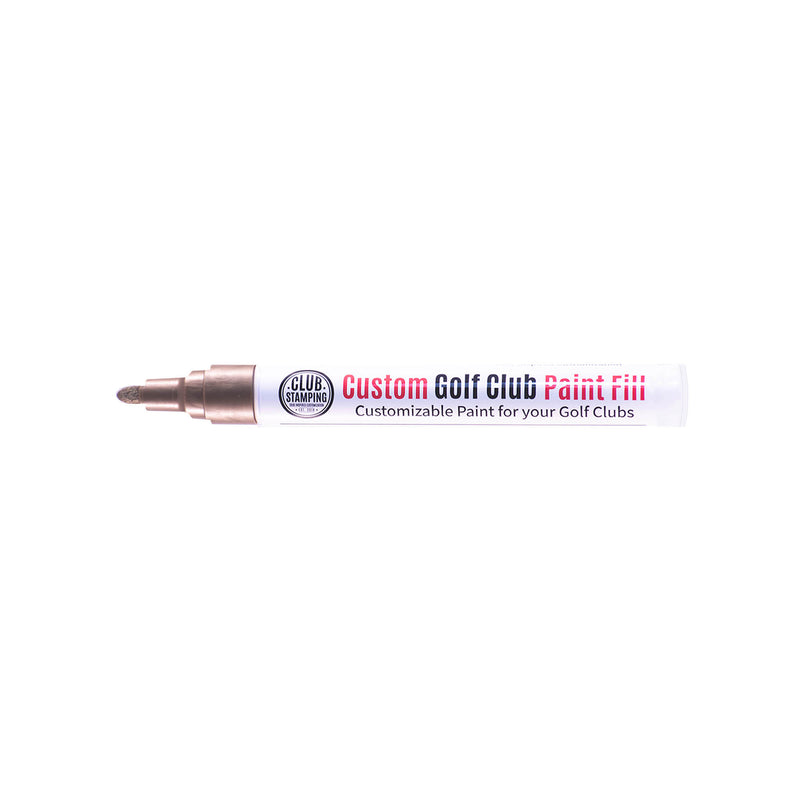 Load image into Gallery viewer, Club Stamping Gold Golf Club Paint Fill for Wedge Personalization From The Side
