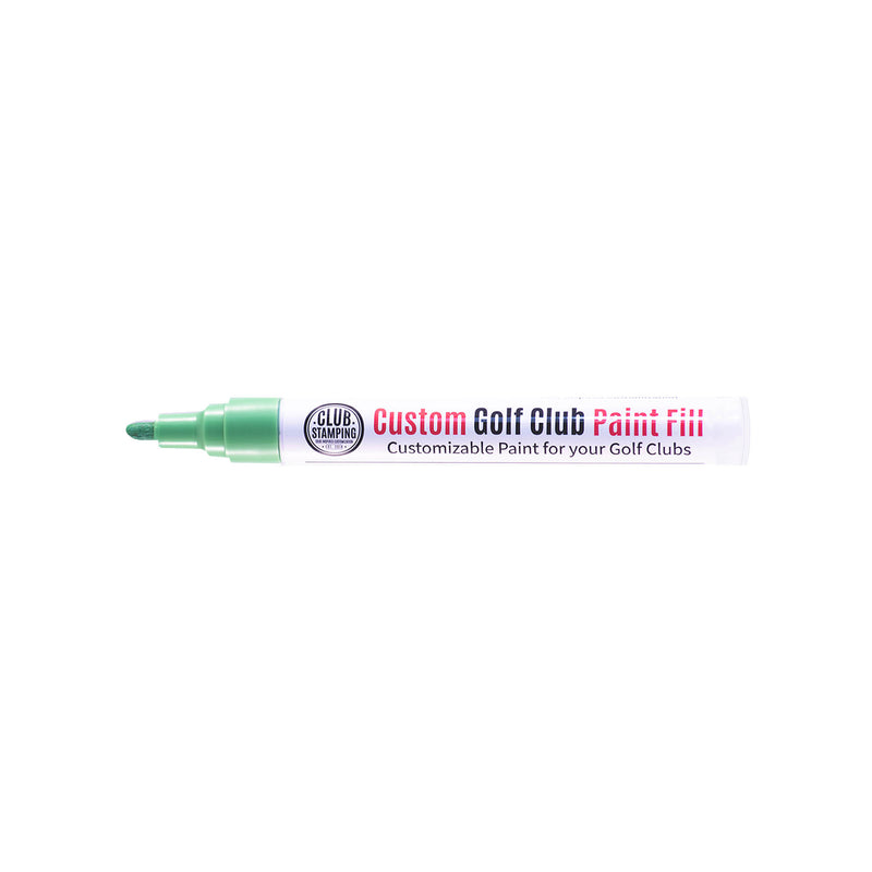 Load image into Gallery viewer, Club Stamping Neon Green Golf Club Paint Fill for Wedge Personalization From The Side
