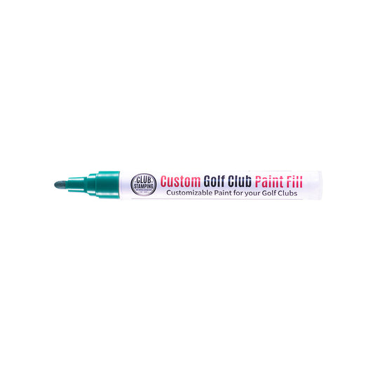 Club Stamping Green Golf Club Paint Fill for Wedge Personalization From The Side