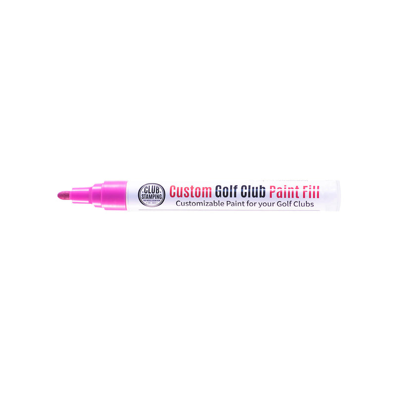 Load image into Gallery viewer, Club Stamping Pink Golf Club Paint Fill for Wedge Personalization From The Side
