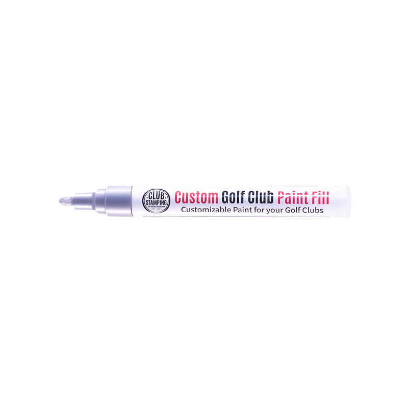 Load image into Gallery viewer, Club Stamping Silver Golf Club Paint Fill for Wedge Personalization From The Side
