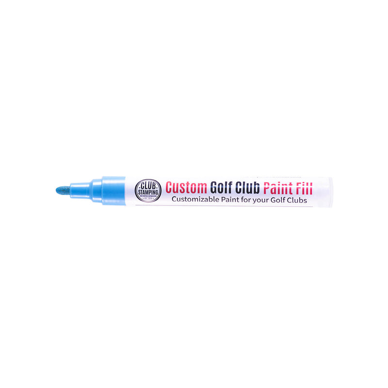 Load image into Gallery viewer, Club Stamping Neon Blue Golf Club Paint Fill for Wedge Personalization From The Side
