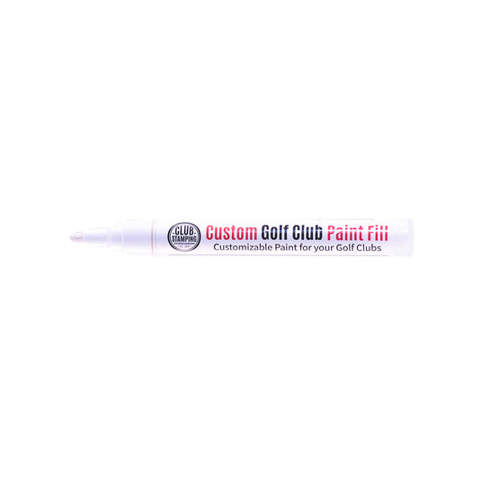 Club Stamping White Golf Club Paint Fill for Wedge Personalization From The Side