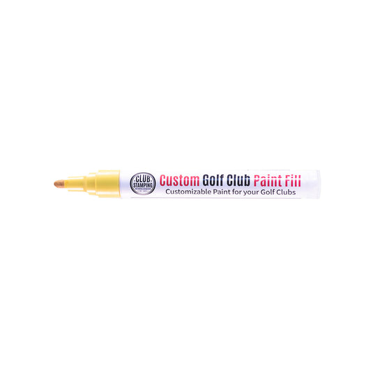 Club Stamping Yellow Golf Club Paint Fill for Wedge Personalization From The Side